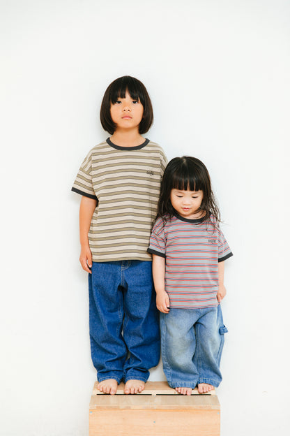 multi border ringer t-shirts_khaki