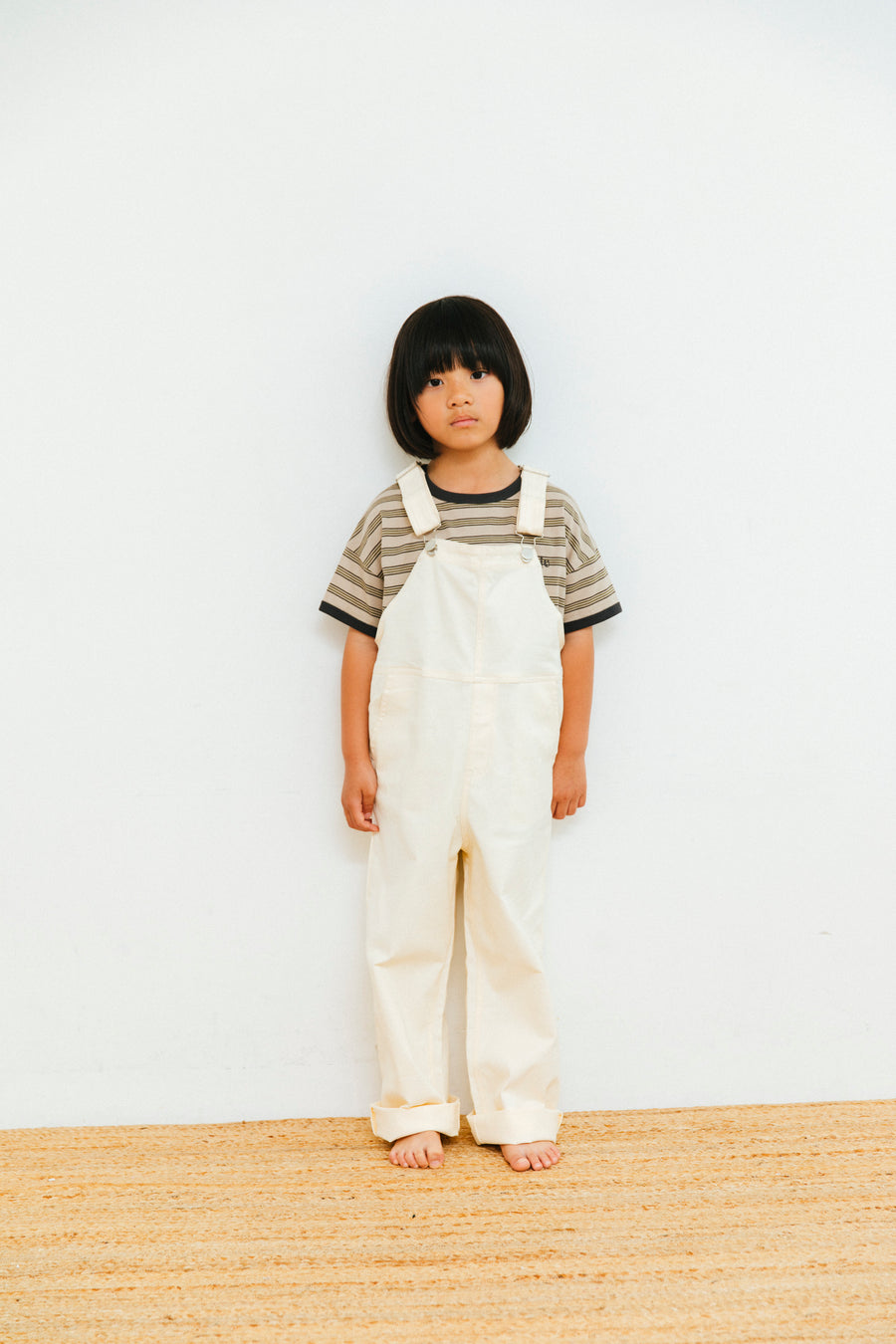 ≪restock≫ denim over all_ivory