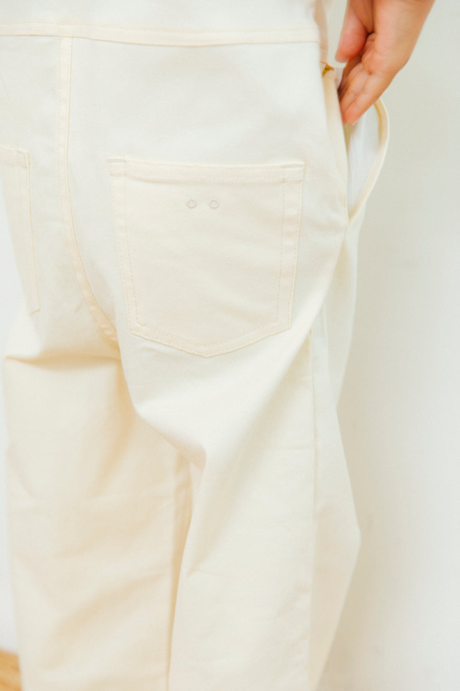 ≪restock≫ denim over all_ivory