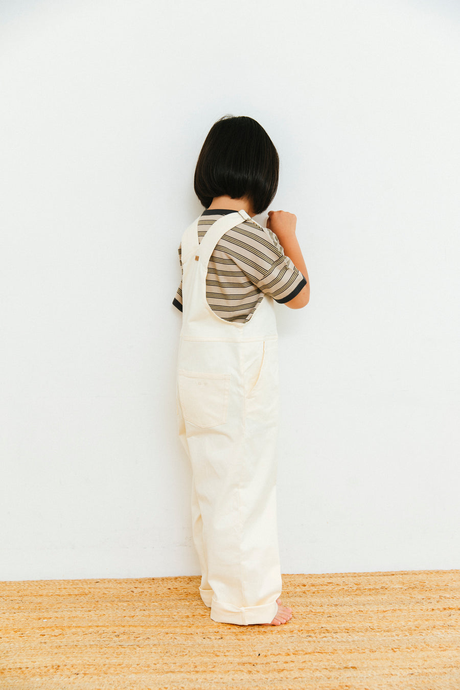≪restock≫ denim over all_ivory