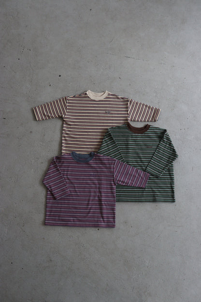 fleece border long t-shirts_green