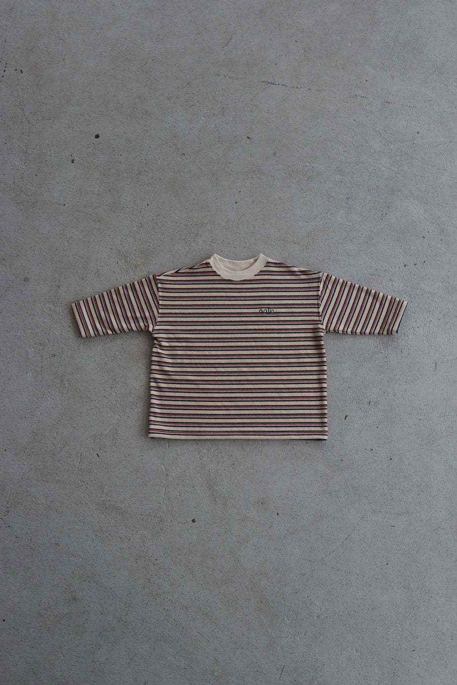 fleece border long t-shirts_ivory