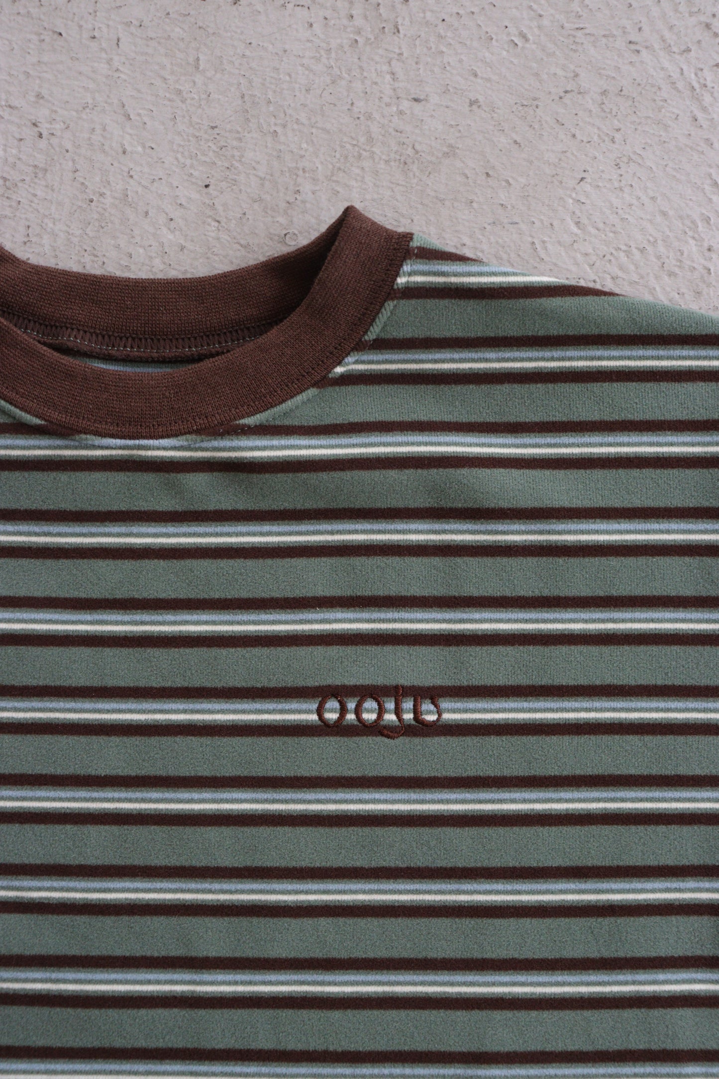 fleece border long t-shirts_green