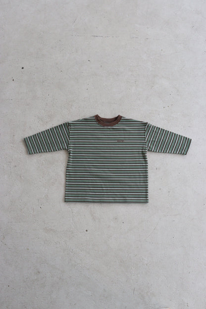 fleece border long t-shirts_green