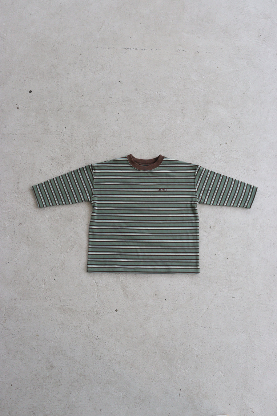 fleece border long t-shirts_green