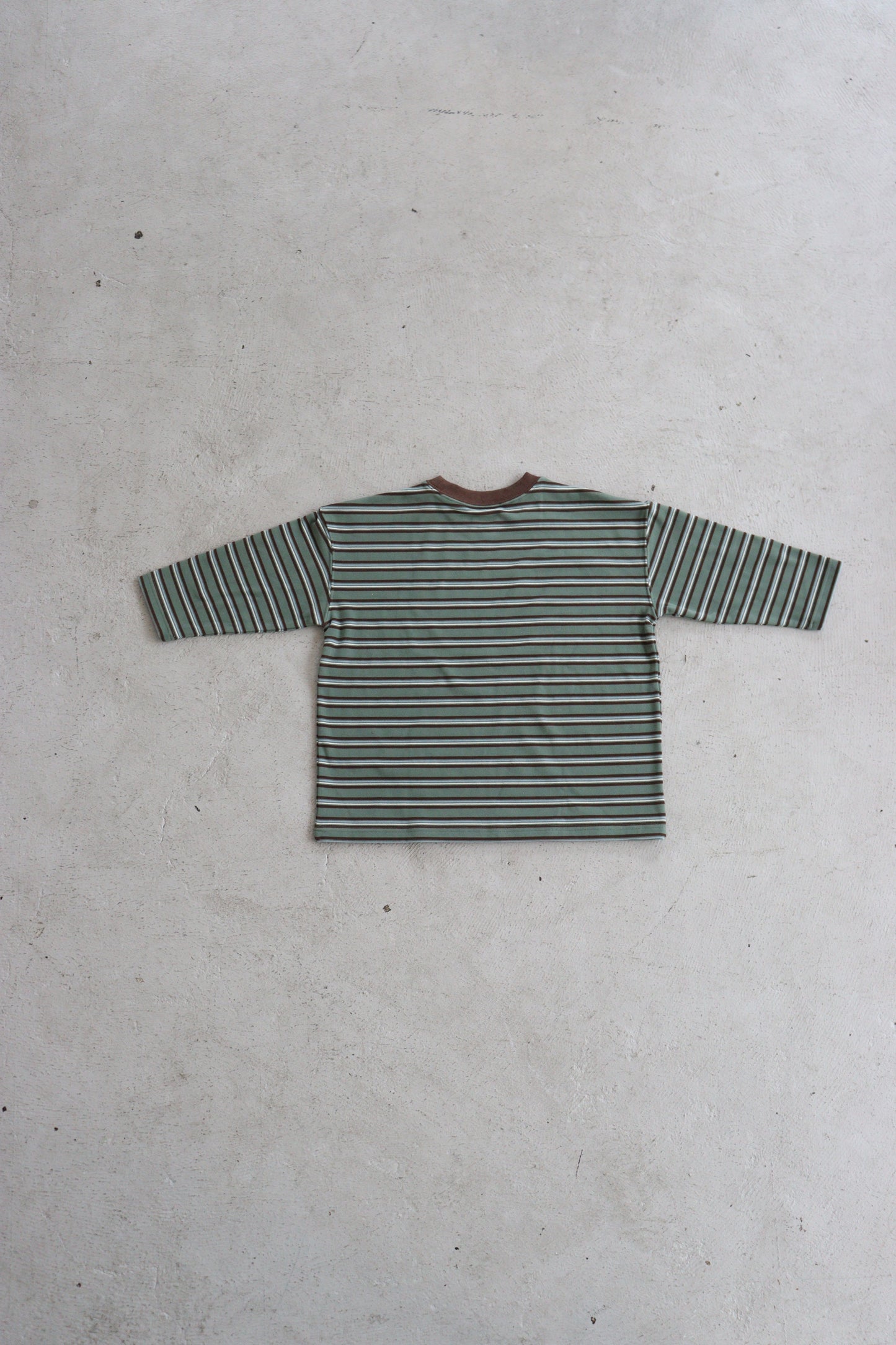 fleece border long t-shirts_green
