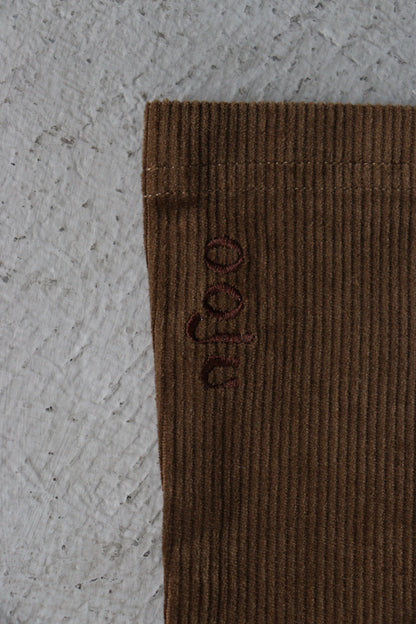corduroy flare pants_brown