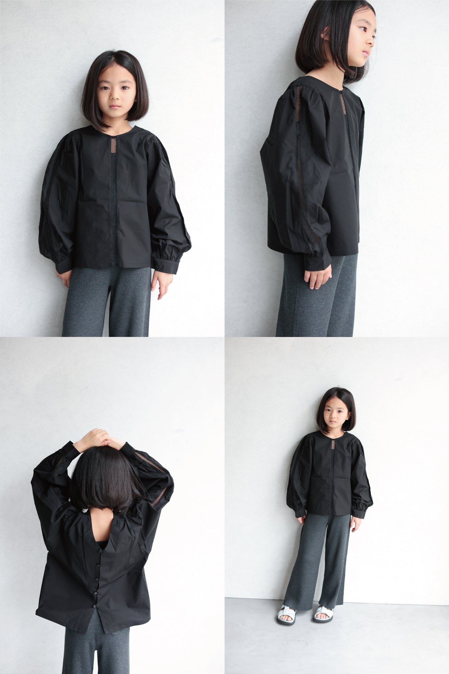 2 way puff blouse