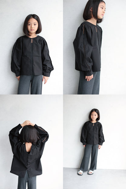2 way puff blouse