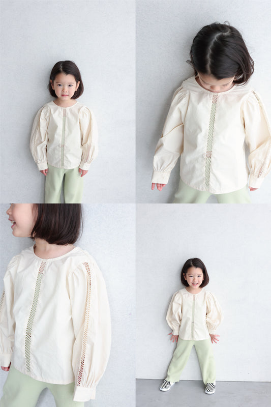 2 way puff blouse