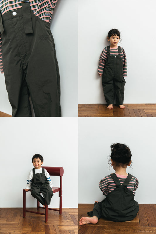 nylon salopette_khaki