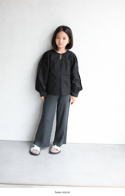 2 way puff blouse