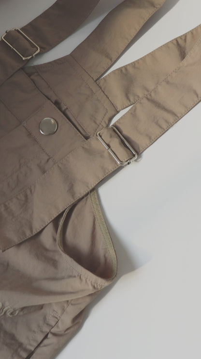 nylon salopetto_beige