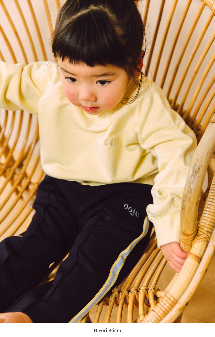 curved rib sweat shirts_yellow